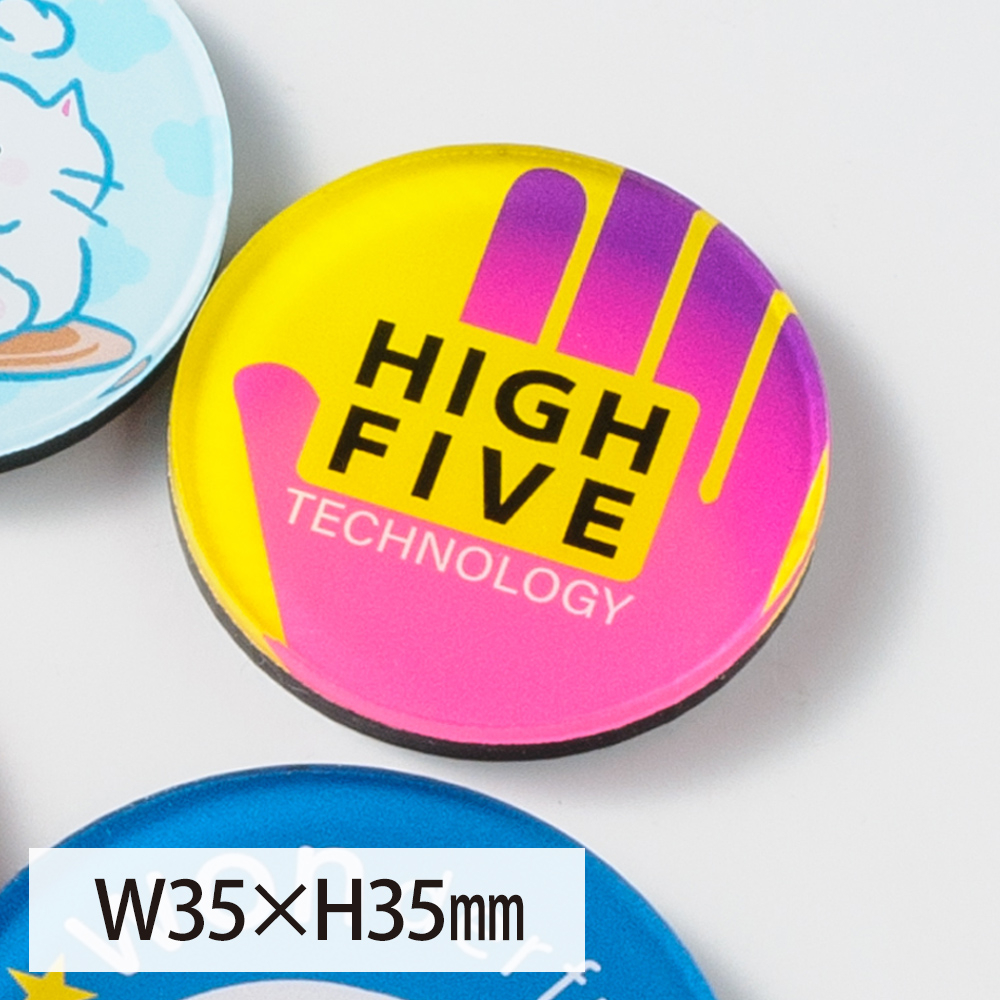 アクリルマグネット 丸形タイプ W35×H35mm