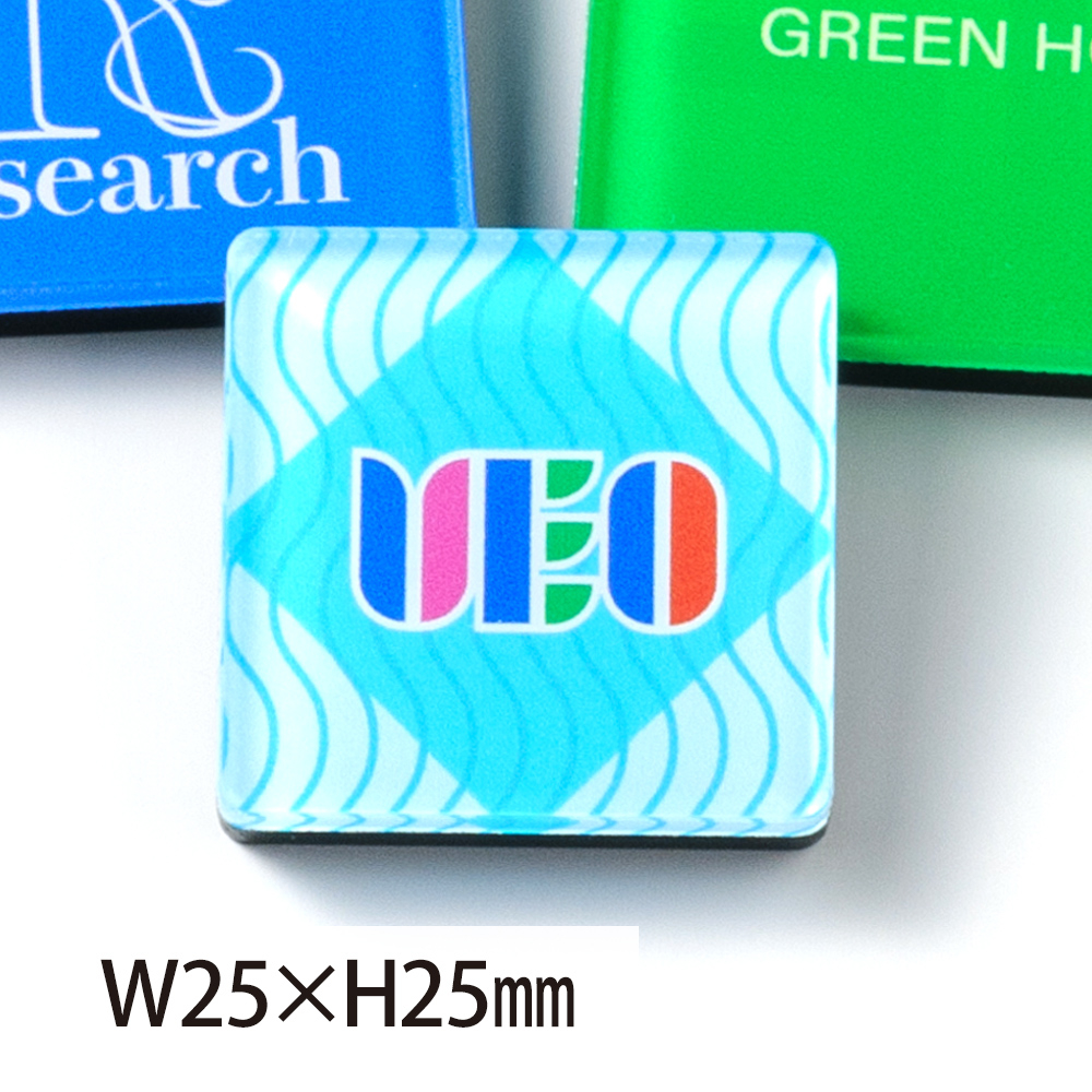 アクリルマグネット 四角タイプ W25×H25mm