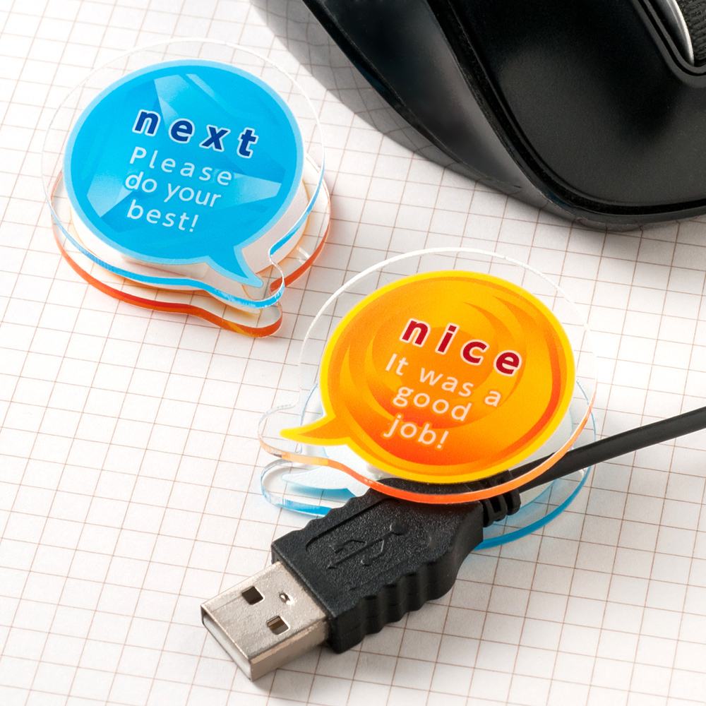 アクリルクリップ オリジナル形状（両面タイプ）W31～40×H31～40mm以内