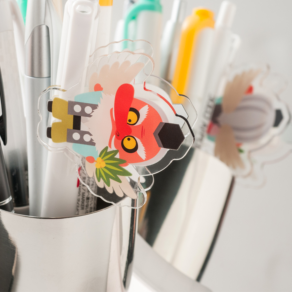 アクリルクリップ オリジナル形状（両面タイプ）W41～50×H41～50mm以内