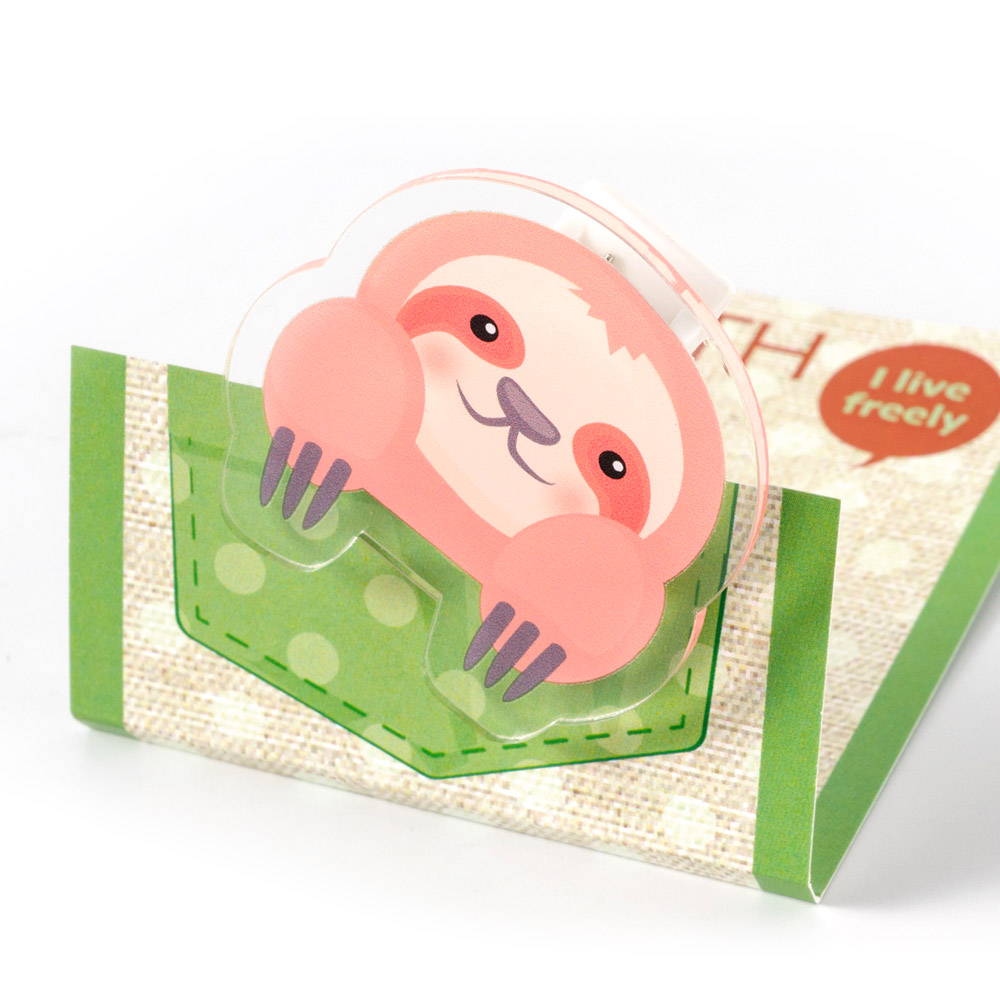 台紙付アクリルクリップ オリジナル形状（印刷１個タイプ）W31～40×H31～40mm以内