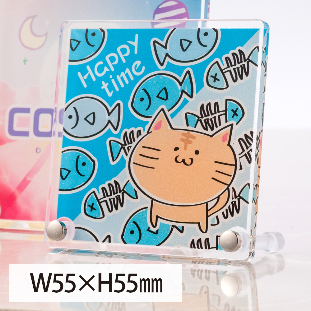 アクリルミニフォトスタンド W55×H55mm