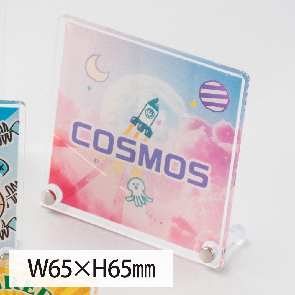 アクリルミニフォトスタンド W65×H65mm